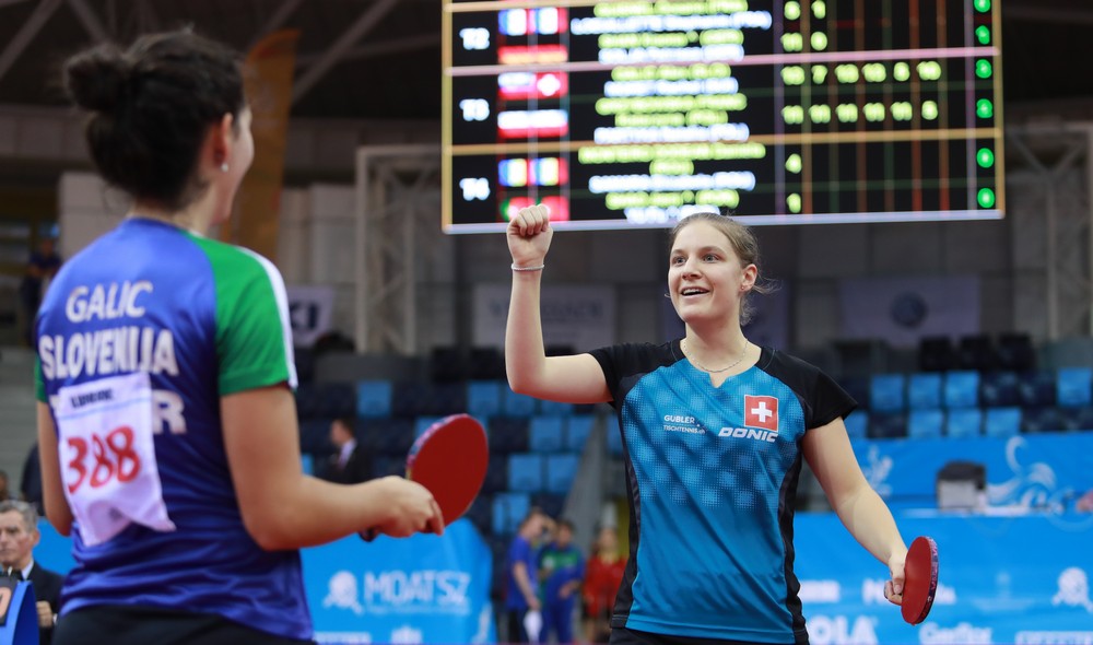 Rachel Moret und Alex Galic nach dem Sieg im Achtelfinale